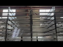 방화성 벽에 장착 된 등단 케이블 트레이 은 코팅