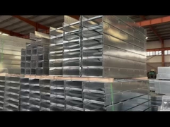 방화 방지 스틸 케이블 사다리 트레이 벽에 장착 된 설치 기상 유연한 굽기 및 티