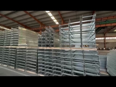 맞춤형 실버 스틸 사다리형 케이블 트레이 벽에 장착 된 방화 케이블 관리