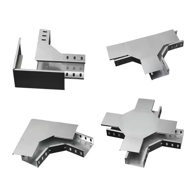 안전한 케이블 관리를 위한 솔리드 & 천공 바닥 및 높은 하중 지지력을 갖춘 ISO9001 인증 아연 도금 케이블 트레이