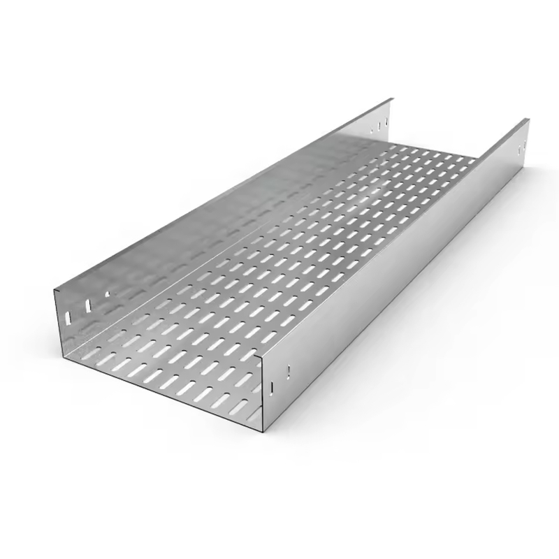 Customizable Galvanized Steel Cable Tray with Aluminium Alloy and Stainless Steel Options in Sleek Silver Finish